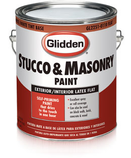 Glidden® Stucco and Masonry house paint