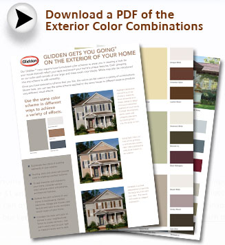 Glidden Exterior Paint Colors Chart